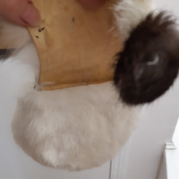 Adorable rabbit fur small puppy pouch - Picture 13 of 15